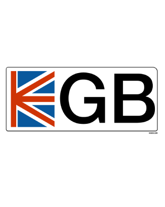 GB sticker White