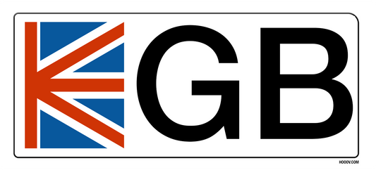 GB sticker White