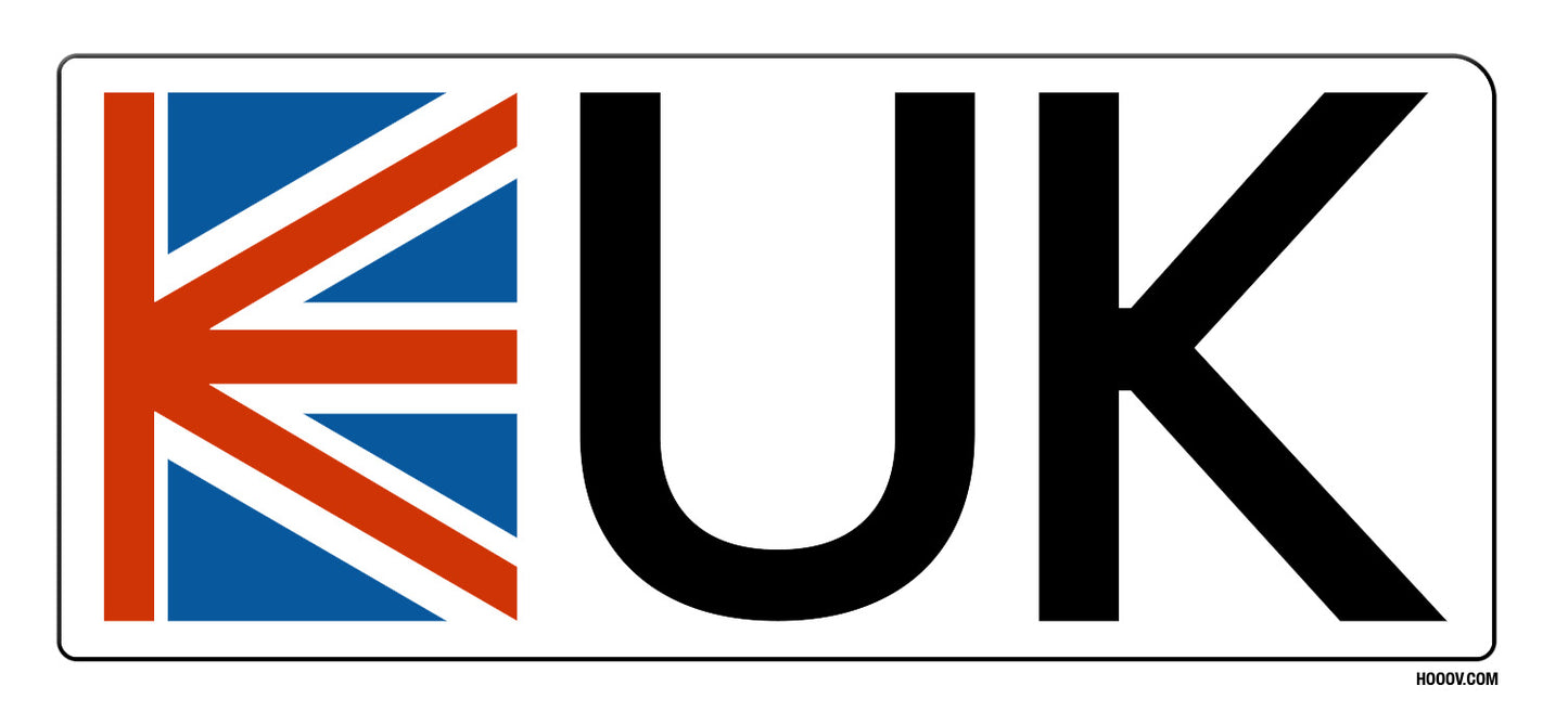 UK sticker white