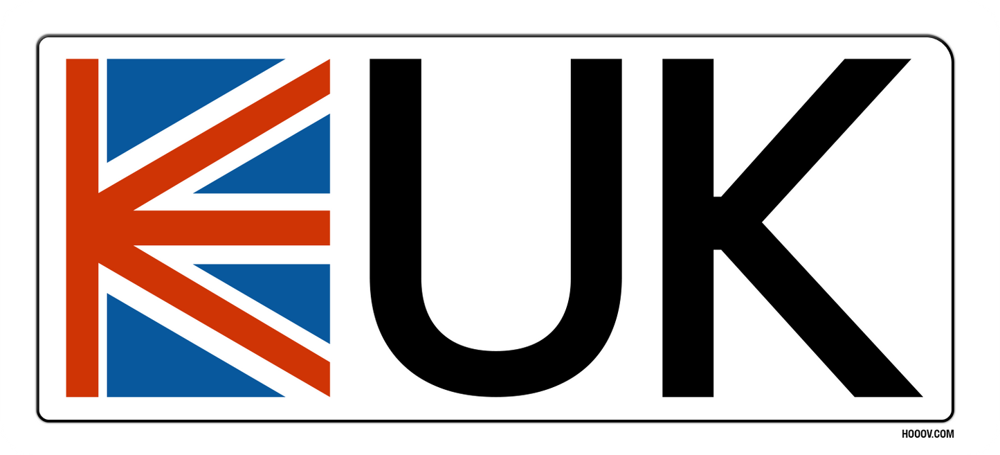 UK sticker transparent